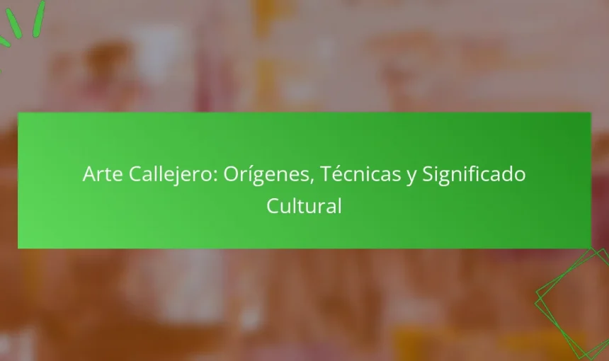 Arte Callejero: Orígenes, Técnicas y Significado Cultural