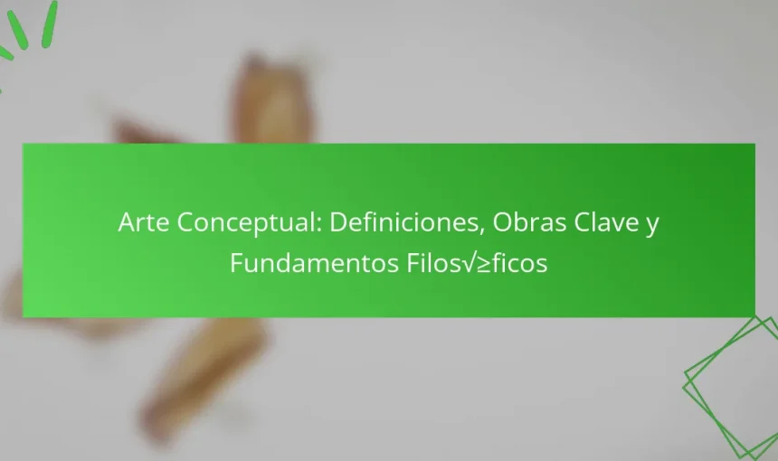 Arte Conceptual: Definiciones, Obras Clave y Fundamentos Filosóficos