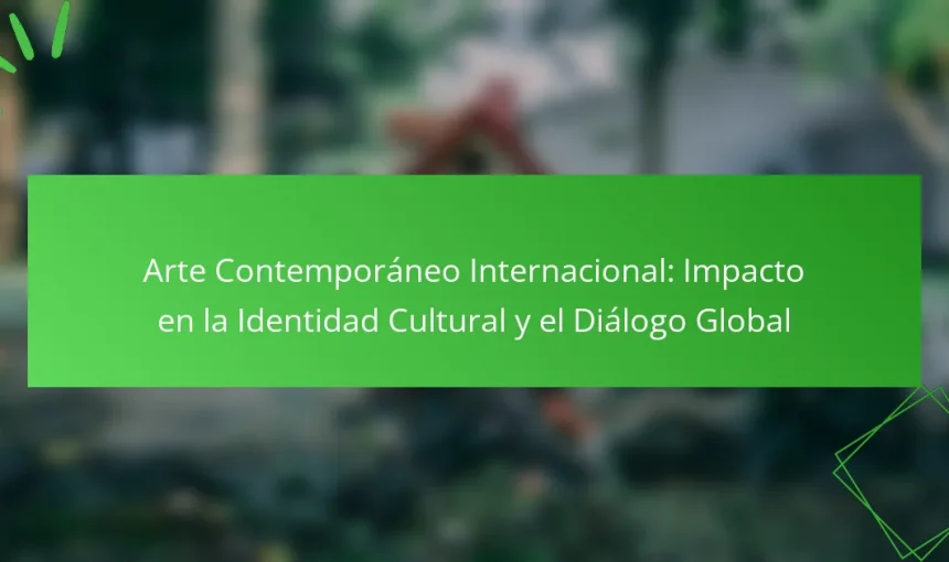 Arte Contemporáneo Internacional: Impacto en la Identidad Cultural y el Diálogo Global