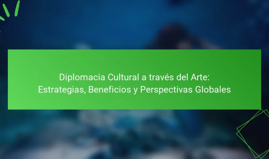 Diplomacia Cultural a través del Arte: Estrategias, Beneficios y Perspectivas Globales