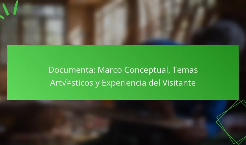 Documenta: Marco Conceptual, Temas Artísticos y Experiencia del Visitante