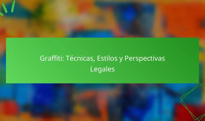 Graffiti: Técnicas, Estilos y Perspectivas Legales